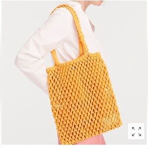 NWT J CREW HAND KNOTTED TOTE